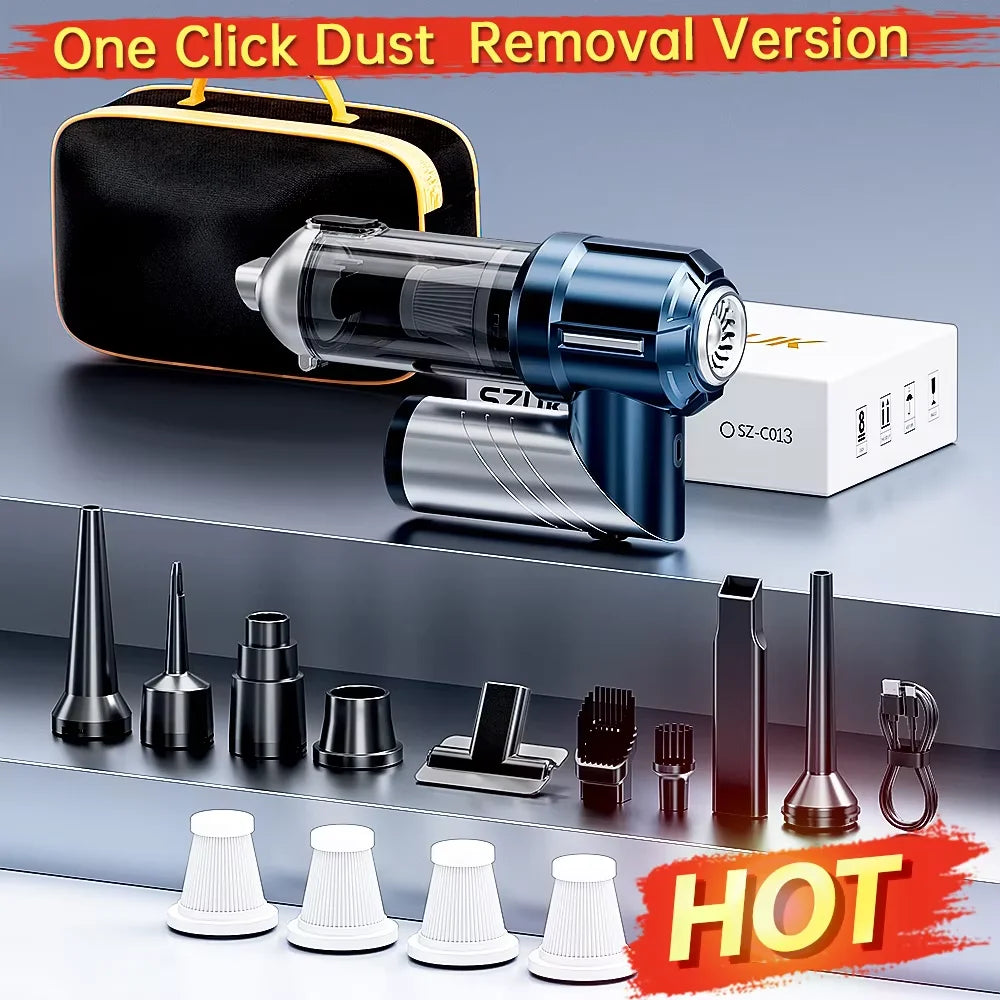 SZUK Car Vacuum Cleaner Portable Handheld Mini Vacuum Cleaner Foldable Strong Suction Powerful Wireless Cleaner Cleaning Machine
