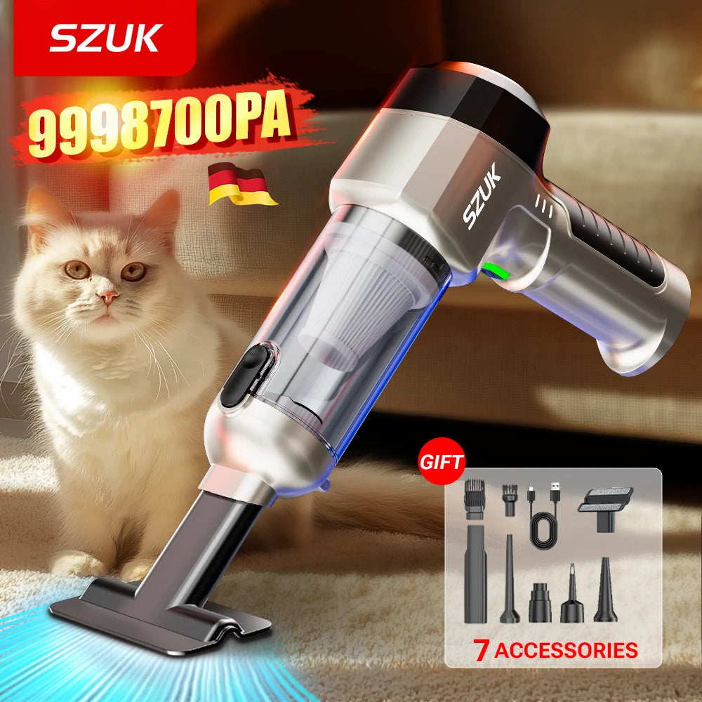 SZUK 9998700PA Car Vacuum Cleaner Strong Suction Cordless Wireless Car Cleaner Portable HandHeld Vacuum Cleaner Cleaning Machine