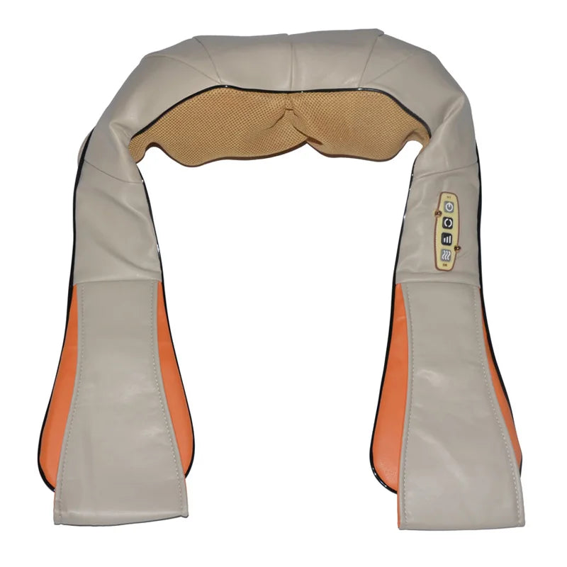 Home Car Electrical Body Neck Massager Back Relaxation Massagem U Shape Shoulder Shiatsu Infrared heated 3D Kneading Shawl belt