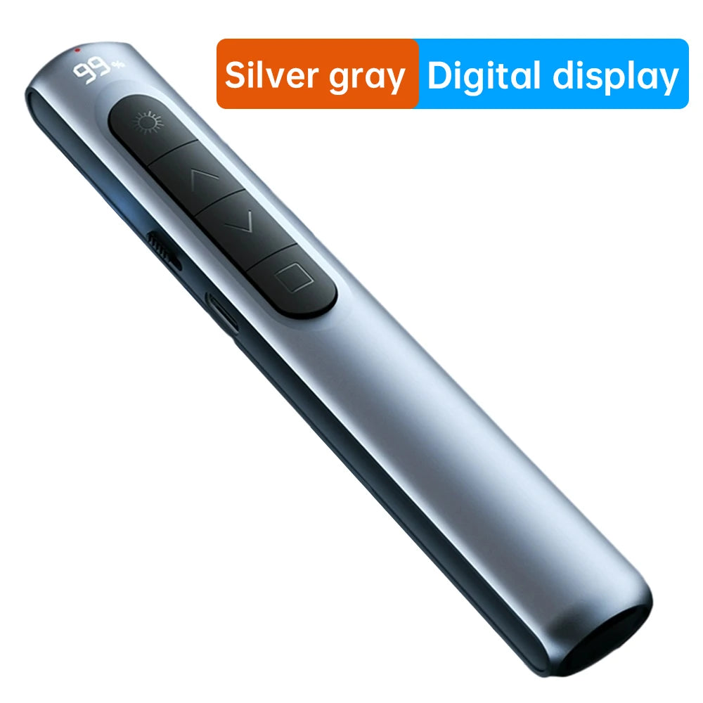 Powerpoint Pen Wireless Presentation Clicker Type-C Rechagable Remote Control Pen for Office Teaching Projector PPT Presenter