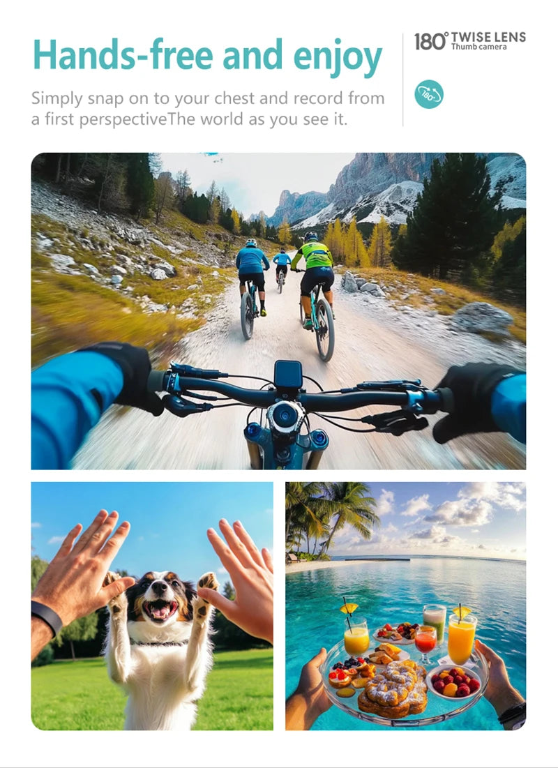 Xiaomi S70 Mini Recorder 2.7K Finger Action Camera Lightweight POV With Magnetic Belt 1.47 inch IPS Screen Bicycle Vlog Pet Cam