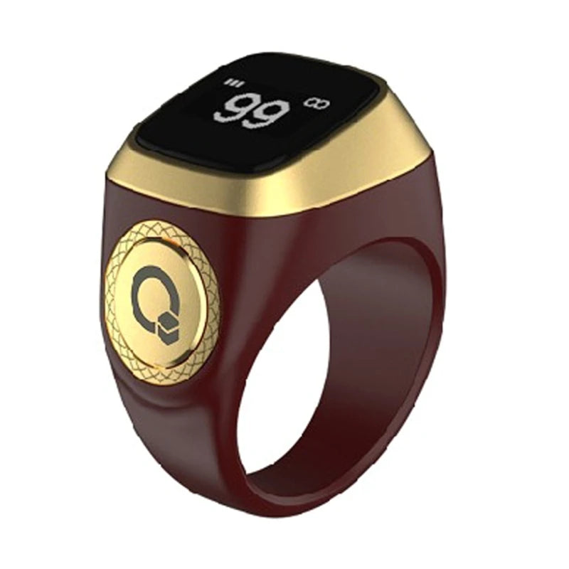 Electronic Digital Finger Counter OLED Display Tasbih Tally Counter & Prayer Time Reminder Prayer Tally Counter