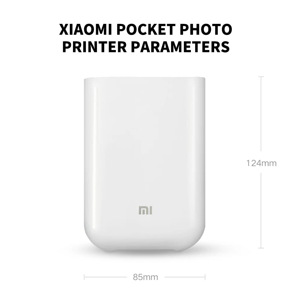 Xiaomi AR Printer 300dpi Portable Photo Mini Pocket With DIY Share 500mAh Picture Printer Pocket Printer Work With Mihome APP