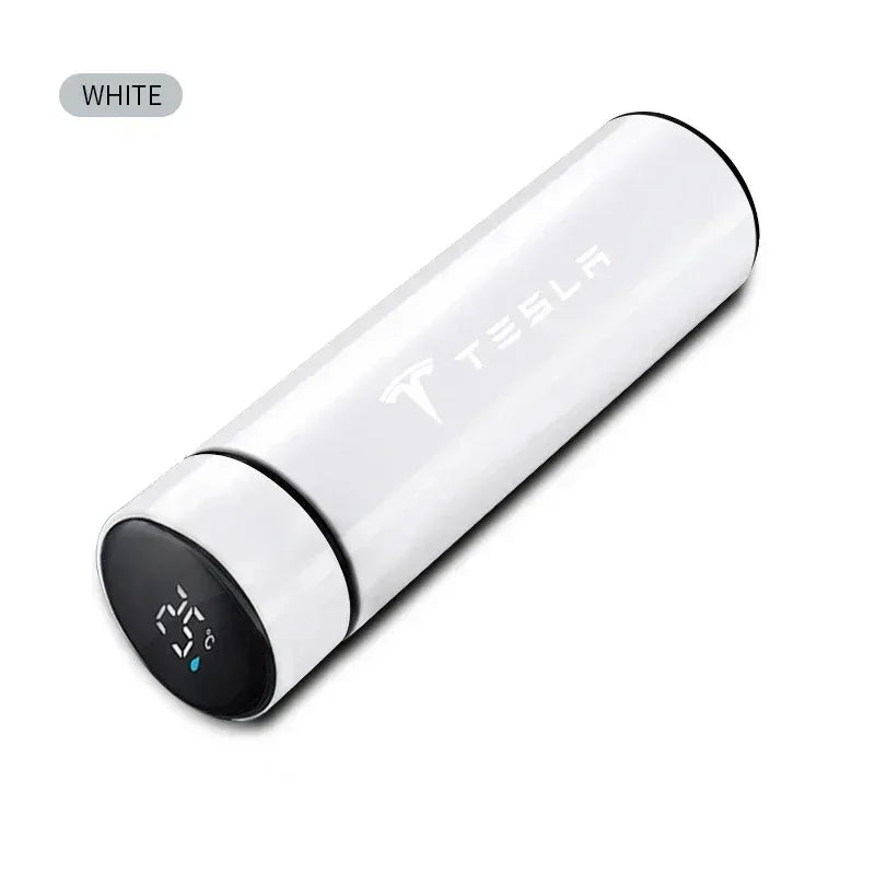 500mI Auto Digital Intelligent Thermos Cup For Tesla Model 3 X S Y P100D SpaceX Car Digital Smart Thermos Cup Auto Accessories
