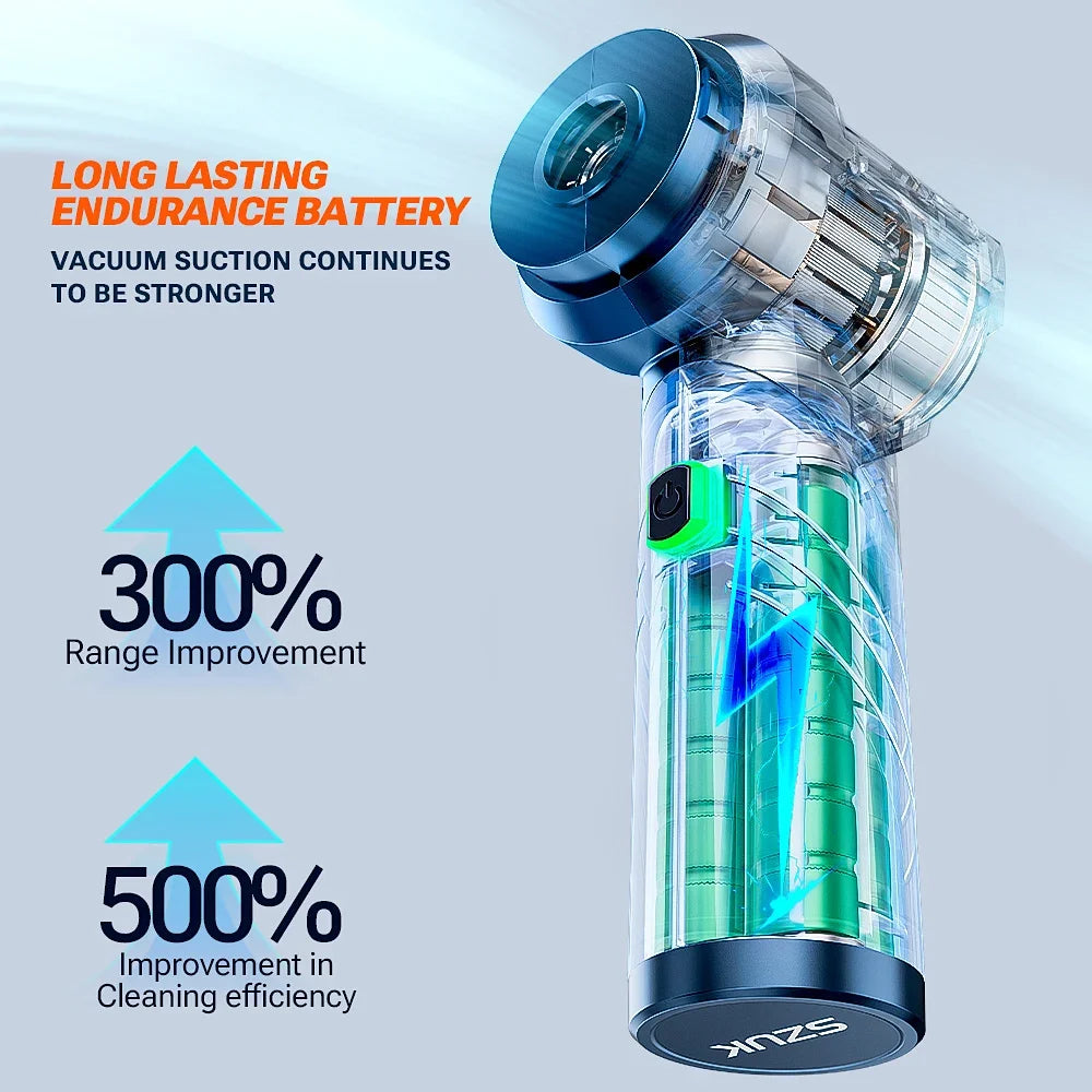 SZUK Car Vacuum Cleaner Portable Handheld Mini Vacuum Cleaner Foldable Strong Suction Powerful Wireless Cleaner Cleaning Machine