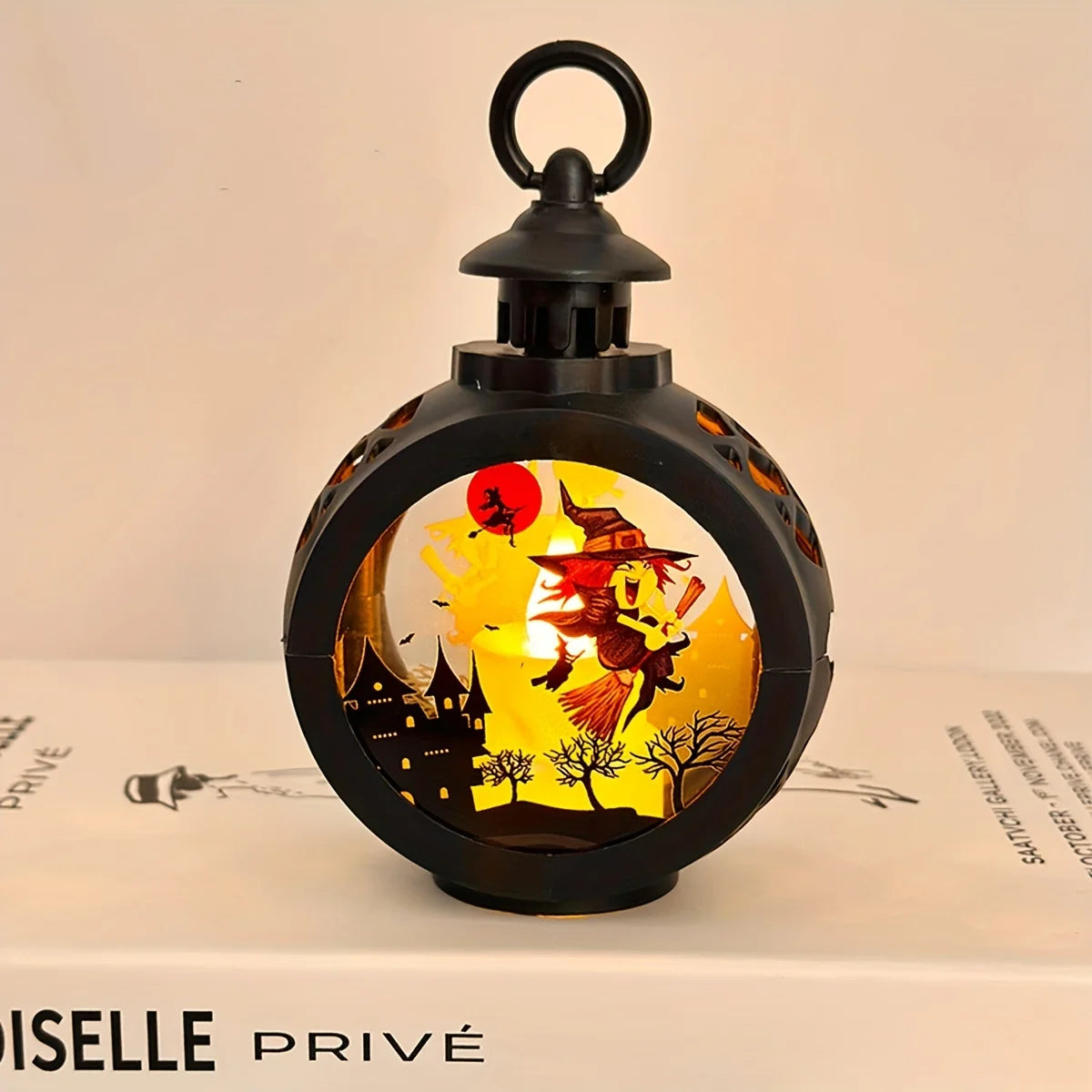 Halloween Oil Lamp,LED Electronic Wax Candle Light,Handheld Lantern,Party Atmosphere Props,Luminous Ornaments