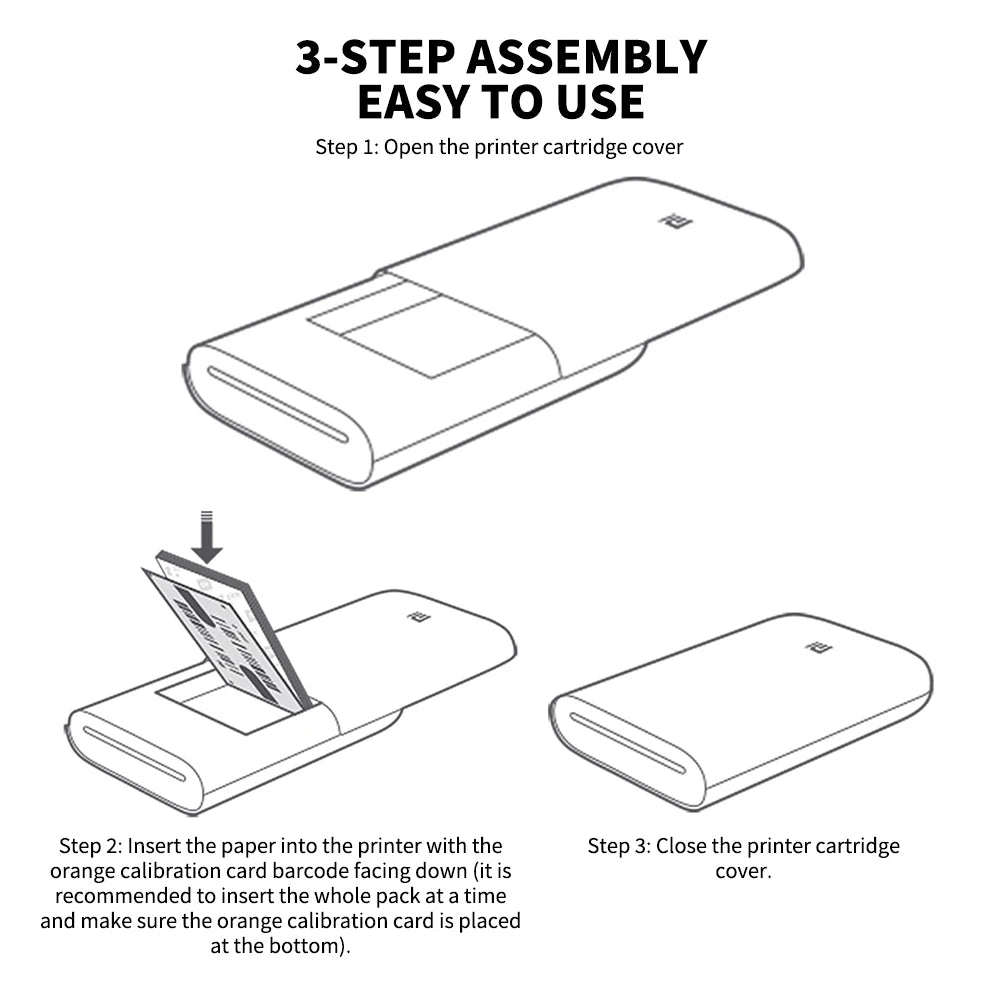 Xiaomi AR Printer 300dpi Portable Photo Mini Pocket With DIY Share 500mAh Picture Printer Pocket Printer Work With Mihome APP