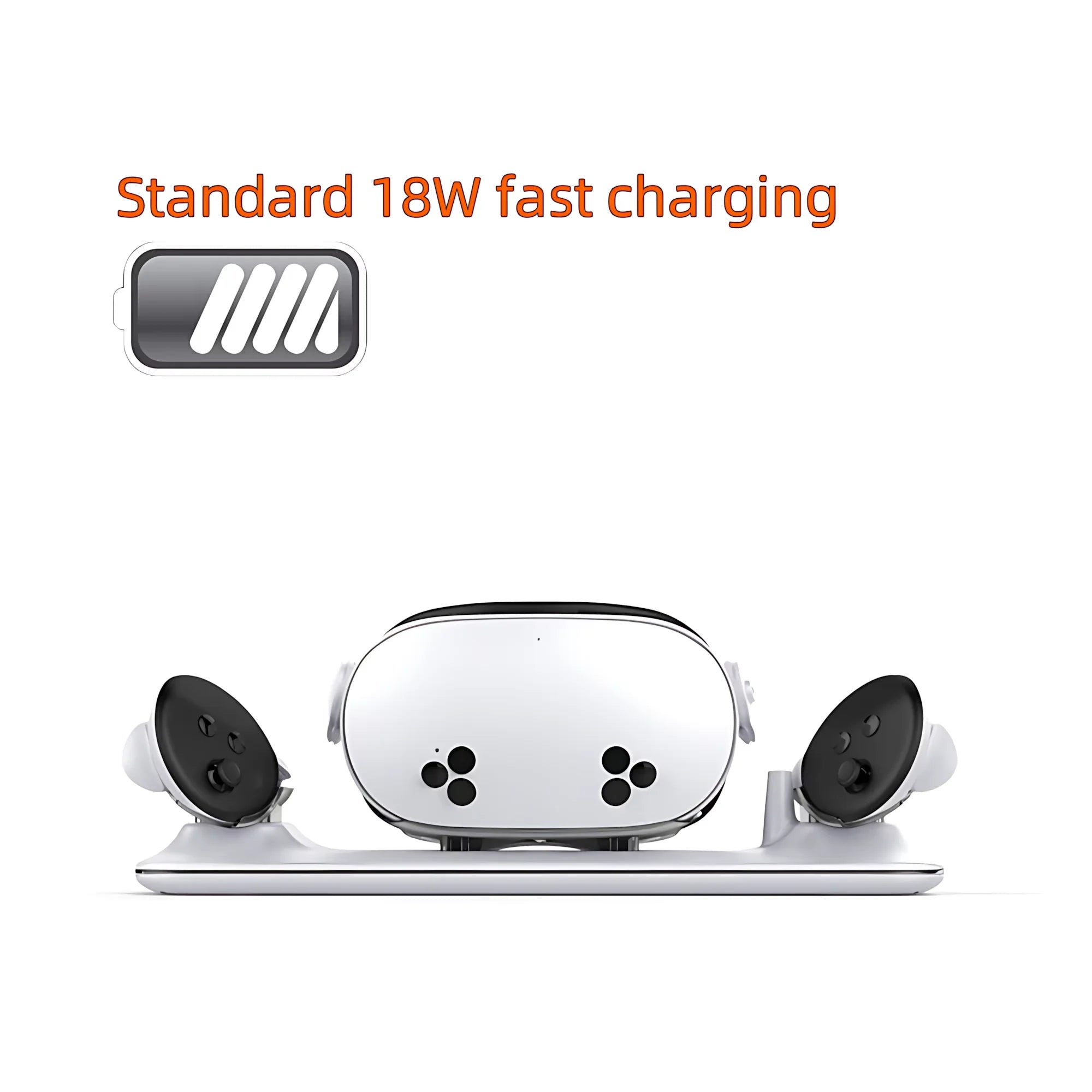 OQ3-025 Wireless Magnetic 18W Fast Charging Dock for Meta Quest 3S – with RGB Lighting & Temperature Protection