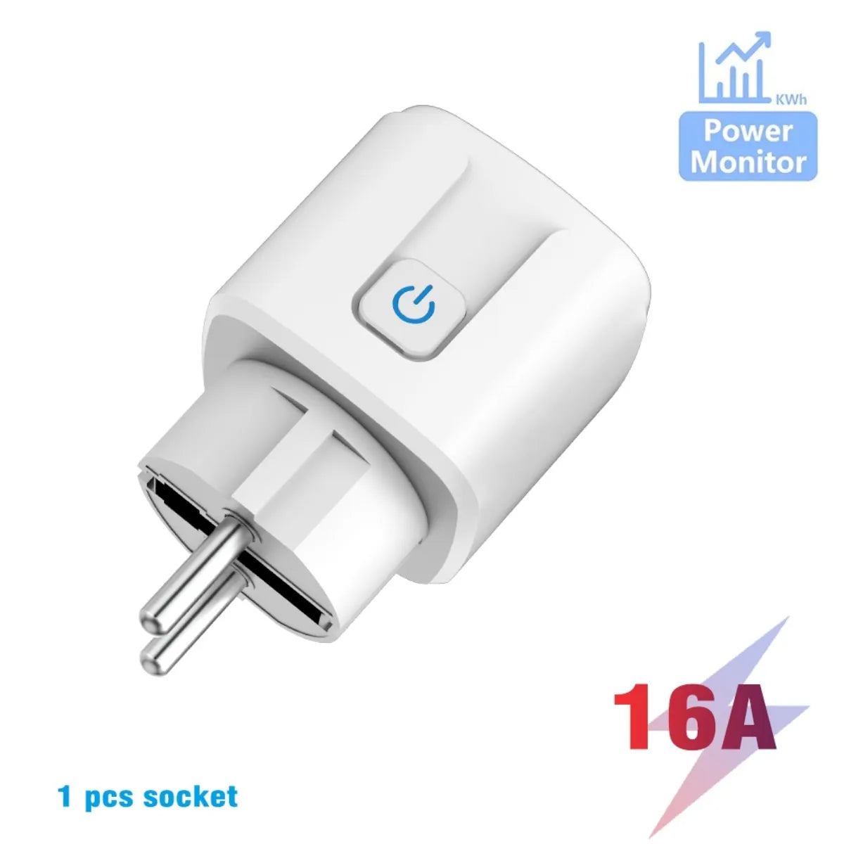 TASMOTA WiFi Plug Works With Matter Home Assitant Electric Consumption Monitoring 16A