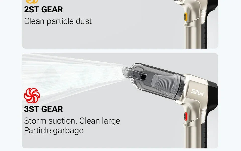 SZUK 9998700PA Car Vacuum Cleaner Strong Suction Cordless Wireless Car Cleaner Portable HandHeld Vacuum Cleaner Cleaning Machine