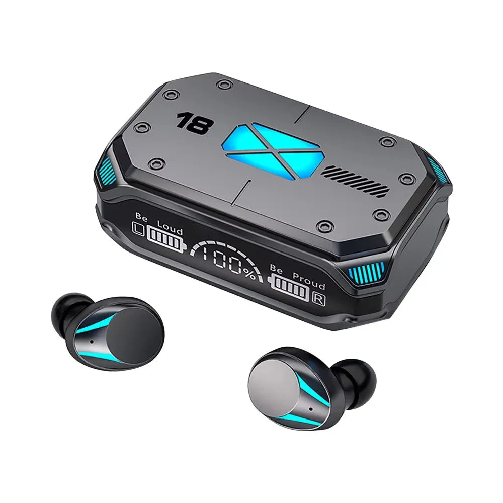 M41 Bluetooth Earphone Wireless Headphone Smart Touch Digital Display Stereo Earbuds With Colour Light Magnetic Suction Headset