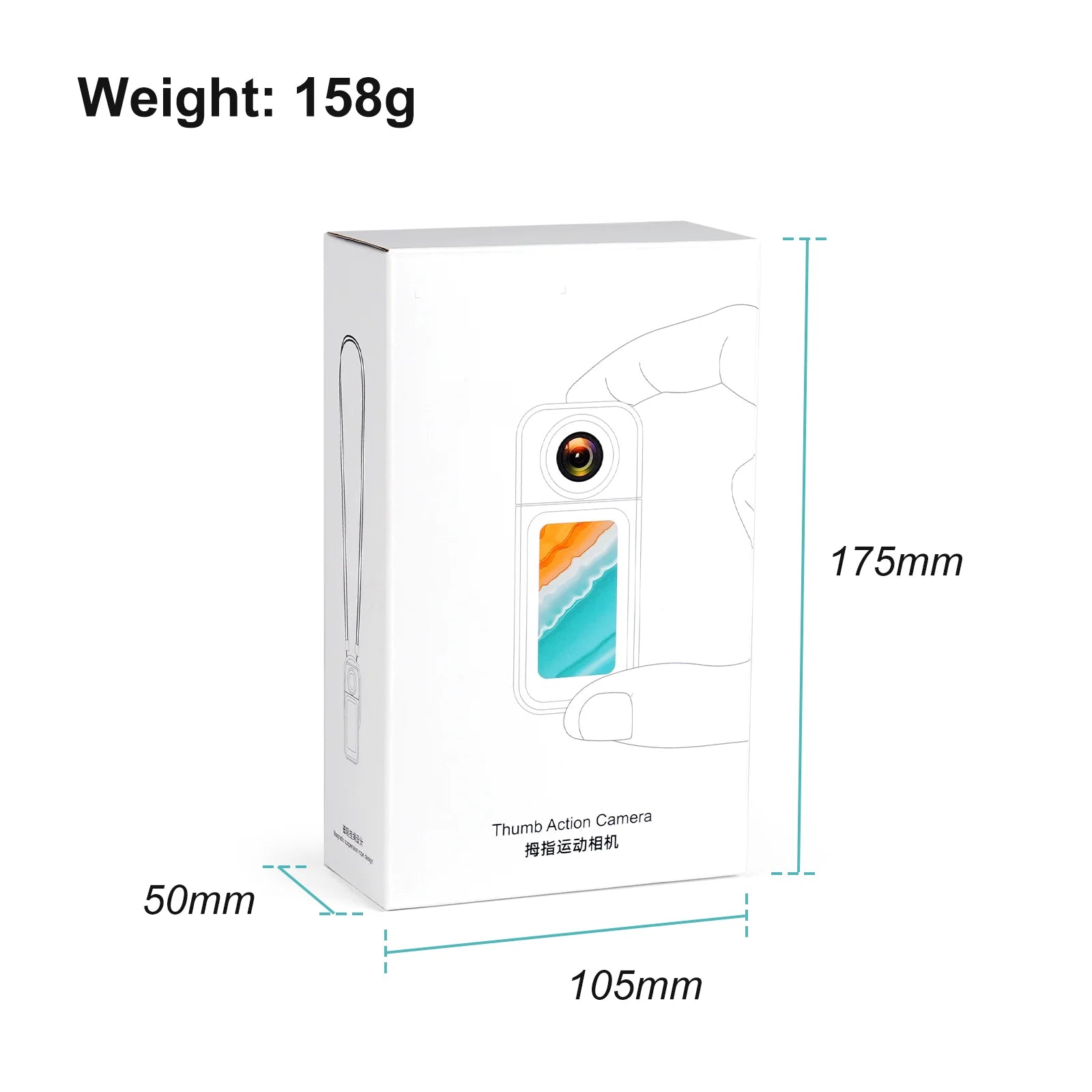 Xiaomi S70 Mini Recorder 2.7K Finger Action Camera Lightweight POV With Magnetic Belt 1.47 inch IPS Screen Bicycle Vlog Pet Cam