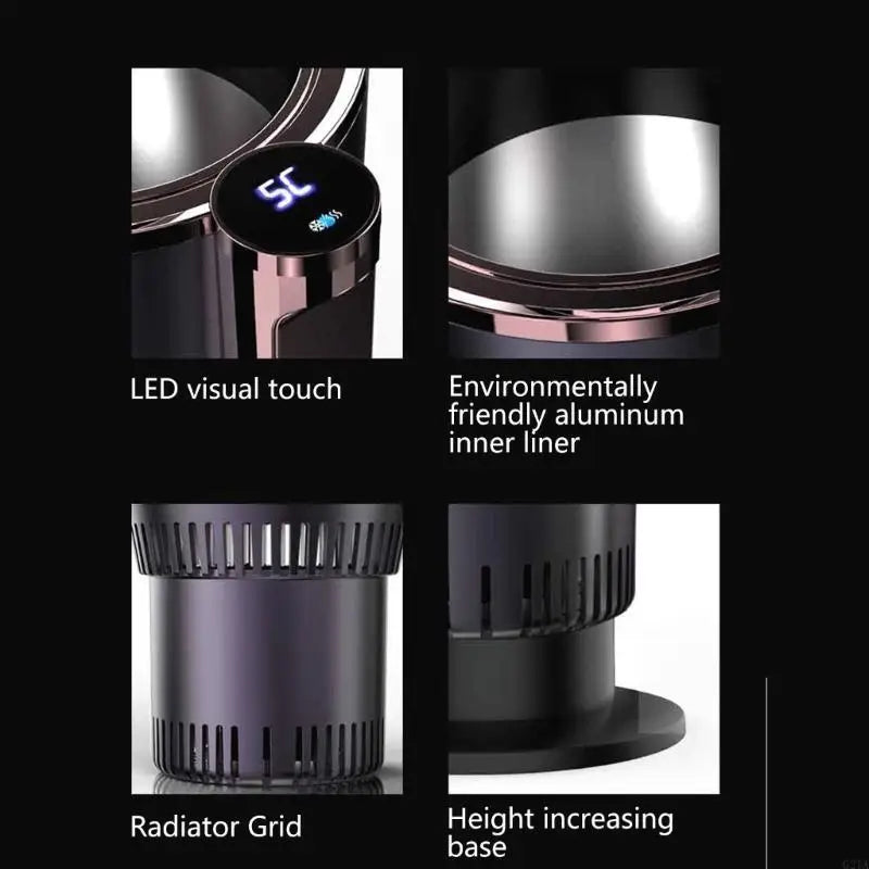 Intelligent Temperature Control Car Mug Electric Beverage Mug for Hot & Cold Beverages