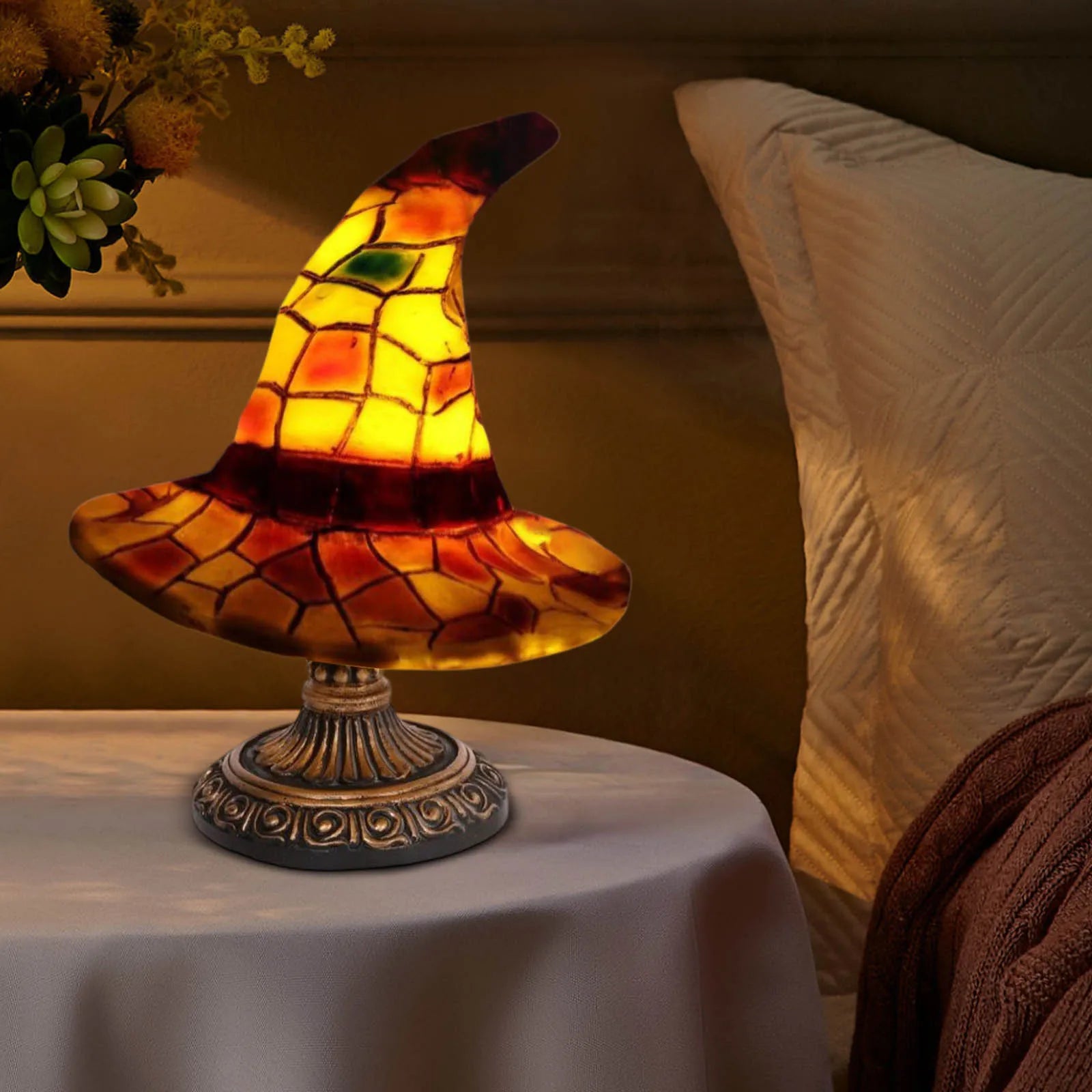 2025 Gothic Halloween Night Light with Bat/Pumpkin Designs - Spooky Bedroom Lamp for Parties, Gifts & Themed Ambiance