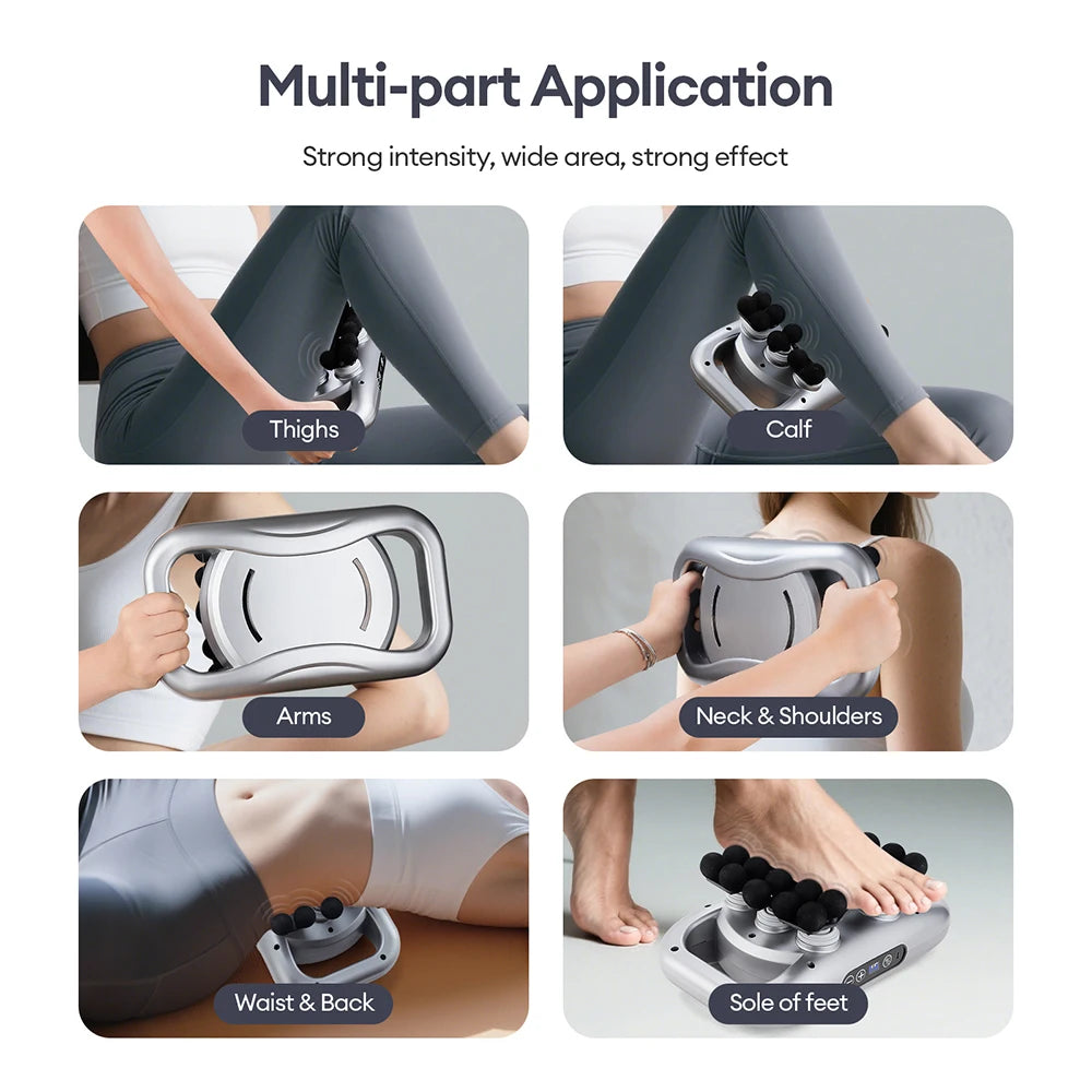 22-Head Fascia Gun High-Frequency Vibration Body Massage Gun Back and Waist Massager Neck Shoulder Massager Muscle masajeador