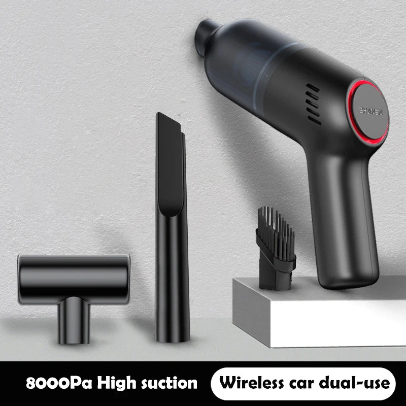 8000Pa Car Vacuum Cleaner Handheld Wireless Portable Strong Suction Low Noise Pet Cat Hair Vacuum Cleaners  For Cars Home