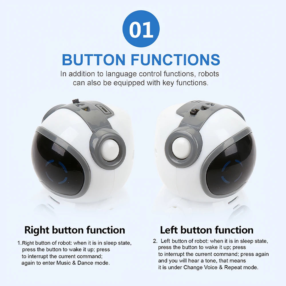Robot Can Talk Interactive Dialogue Voice Recognition Recording Singing And Dancing Storytelling Mini Smart Robot Toy