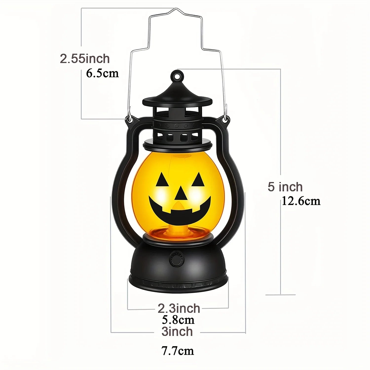 Halloween Oil Lamp,LED Electronic Wax Candle Light,Handheld Lantern,Party Atmosphere Props,Luminous Ornaments