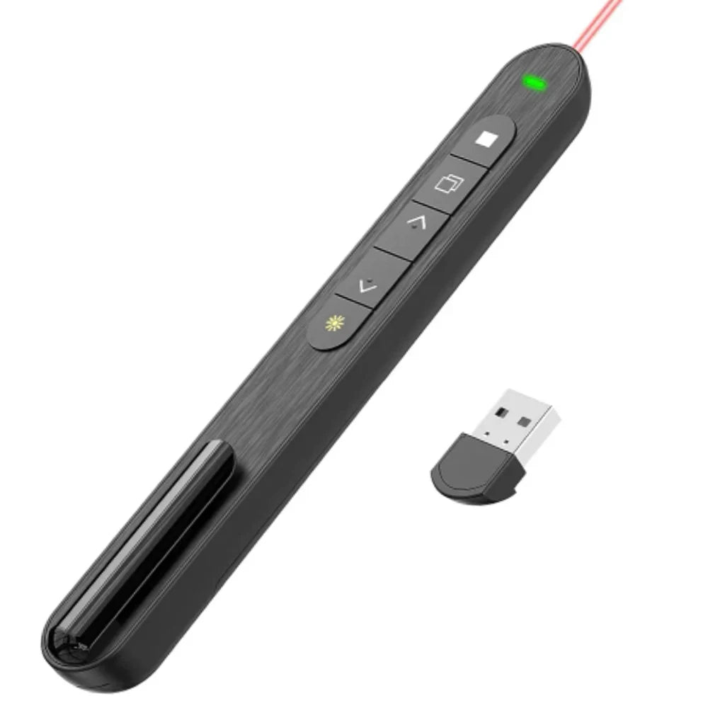 Wireless Presenter Pointer Flip Pen RF 2.4G USB Smart Page Red Light Turning Pen For PPT Powerpoint Presentation Slide Advancer