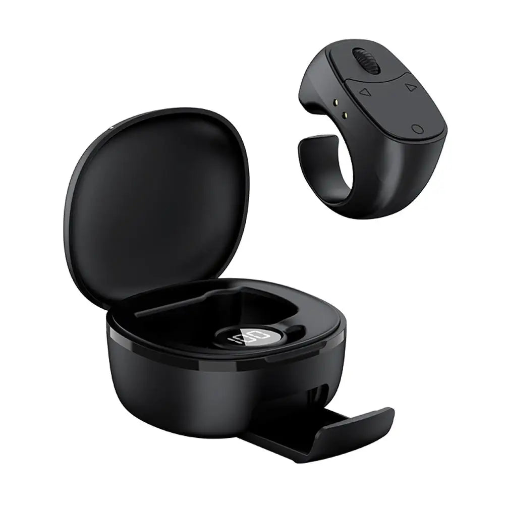 Bluetooth Page Turner Remote with Scroll Wheel - for eBooks, Videos; Wireless Shutter, Phone Stand Compatible (Volume Zoom)