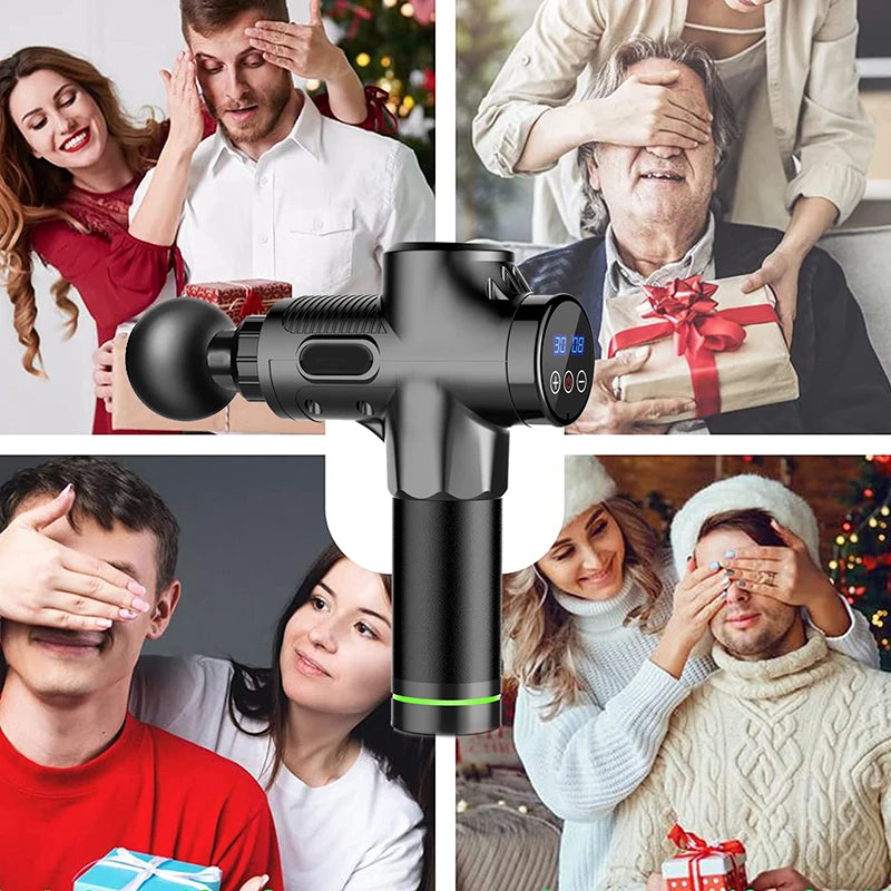 Fascia Gun Carbon Multi Force Adjustment Impact Massage for Deep Muscles USN Charging Convenient and Fast Muscle Relaxation