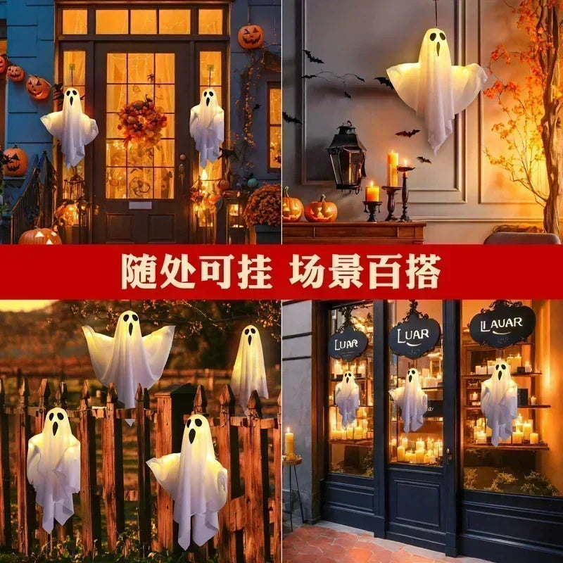 Indoor Wall Bedroom Outdoor Party Garden Patio Front Porch Yard Scary  Spooky Fall Halloween Ornaments Gifts Hanging Ghosts