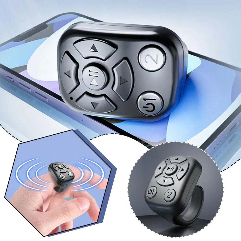 Bluetooth Remote Control Scrolling E-book Page Turner For Tiktok Video Remote Control Selfie Stick Camera Controller 