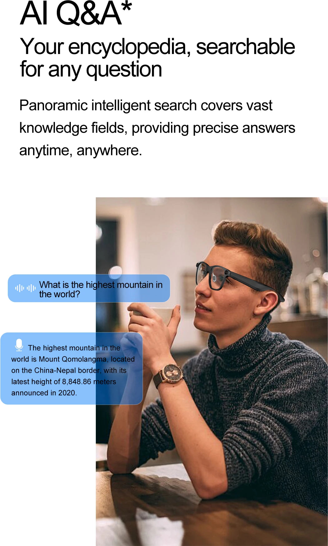 New OTA Upgrade Smart Glasses 1080P HD Camera Video Record AI Chat GPT Function Q&A Translation Wireless Call Women Men Eyeglass