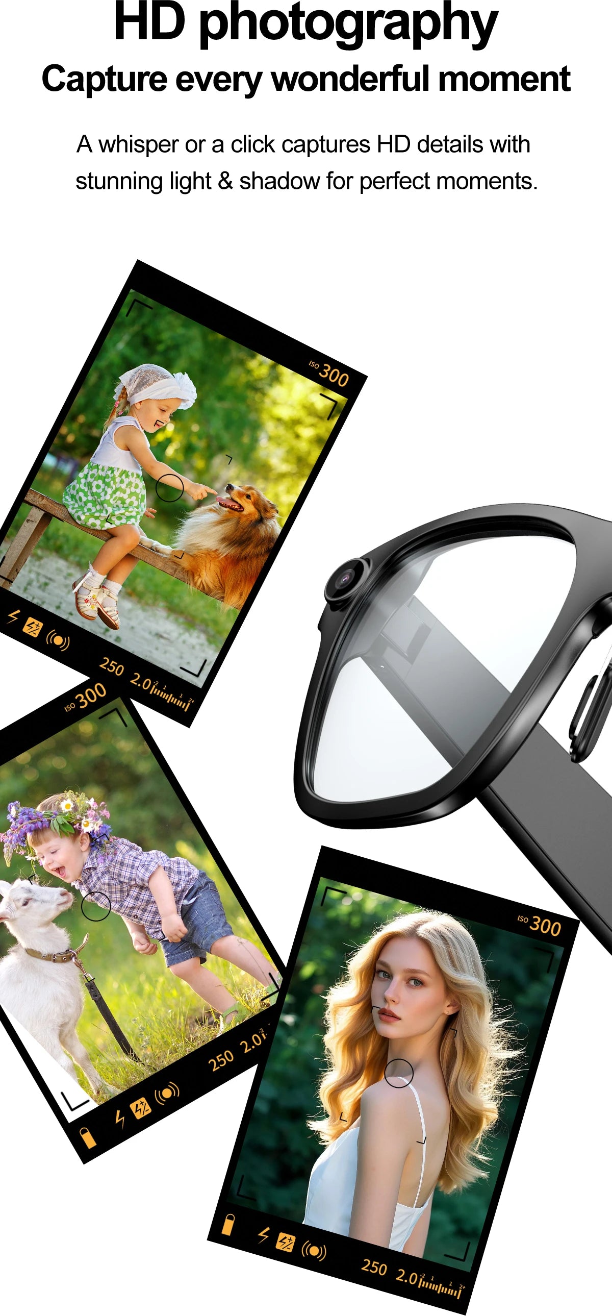 New OTA Upgrade Smart Glasses 1080P HD Camera Video Record AI Chat GPT Function Q&A Translation Wireless Call Women Men Eyeglass