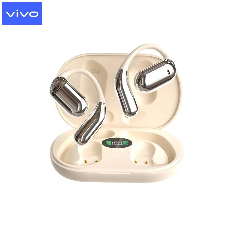 VIVO 3-in-1 AI Translator Earbuds 140 Languages Noise Cancelling Bluetooth 5.3 Headset Instant Translator Smart Voice Real Time