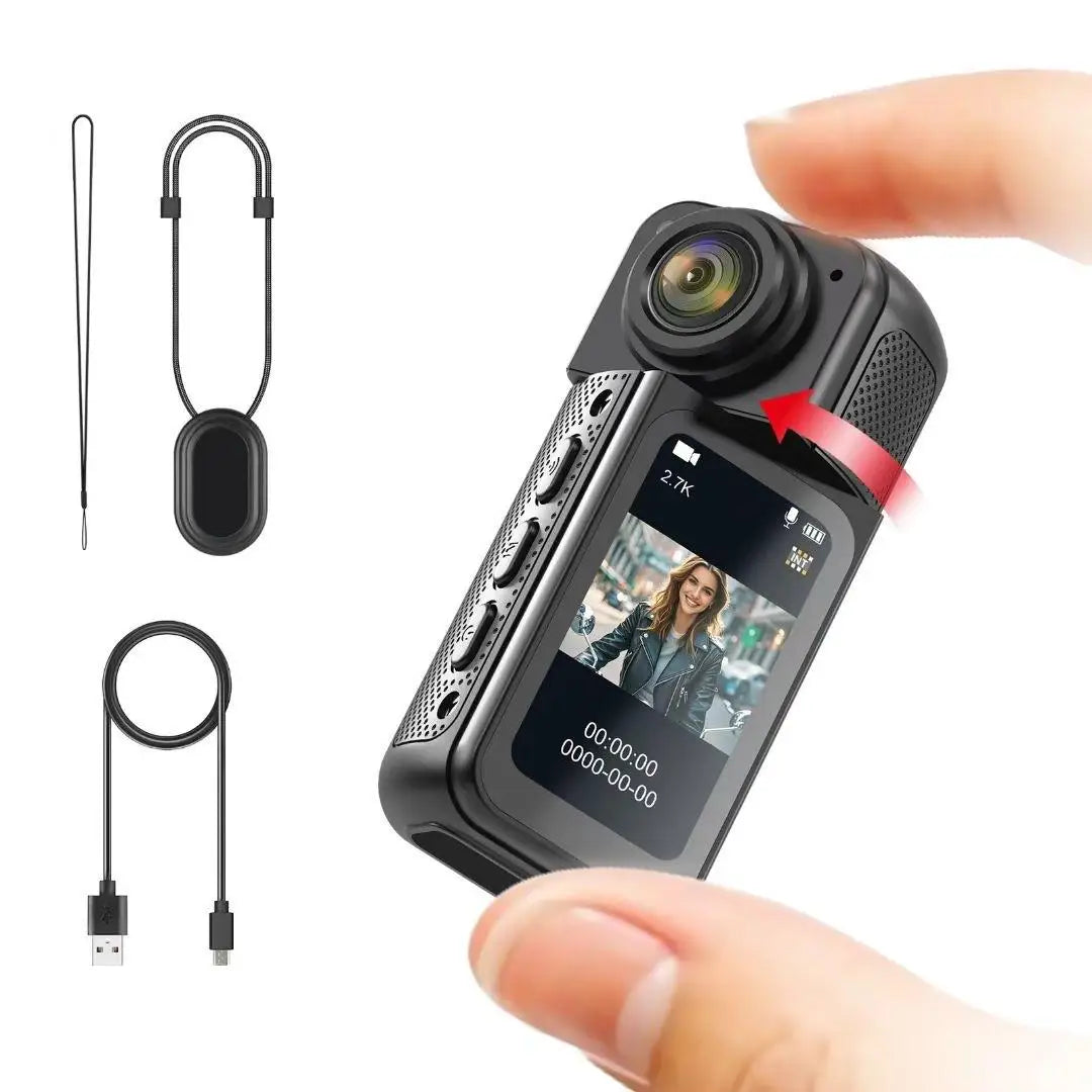 Xiaomi S70 Mini Recorder 2.7K Finger Action Camera Lightweight POV With Magnetic Belt 1.47 inch IPS Screen Bicycle Vlog Pet Cam