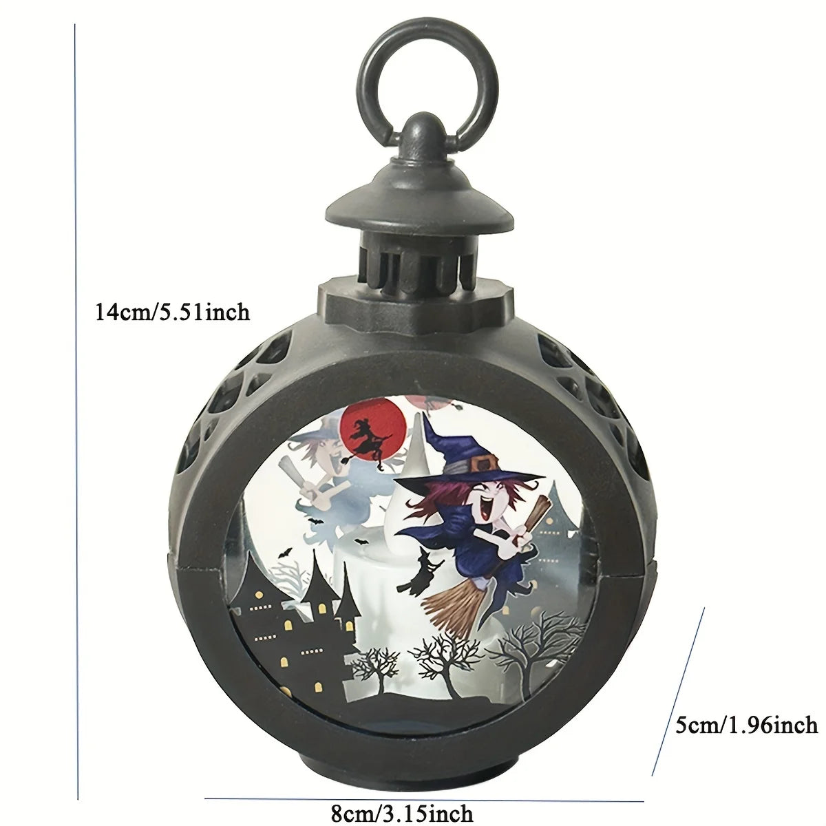 Halloween Oil Lamp,LED Electronic Wax Candle Light,Handheld Lantern,Party Atmosphere Props,Luminous Ornaments