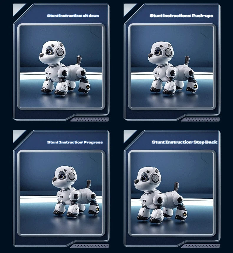 Latest Electric Intelligent Robot Dog Toy Remote Control Car For Children Gesture Dual SensationRacing Boy Gift robots kids toys