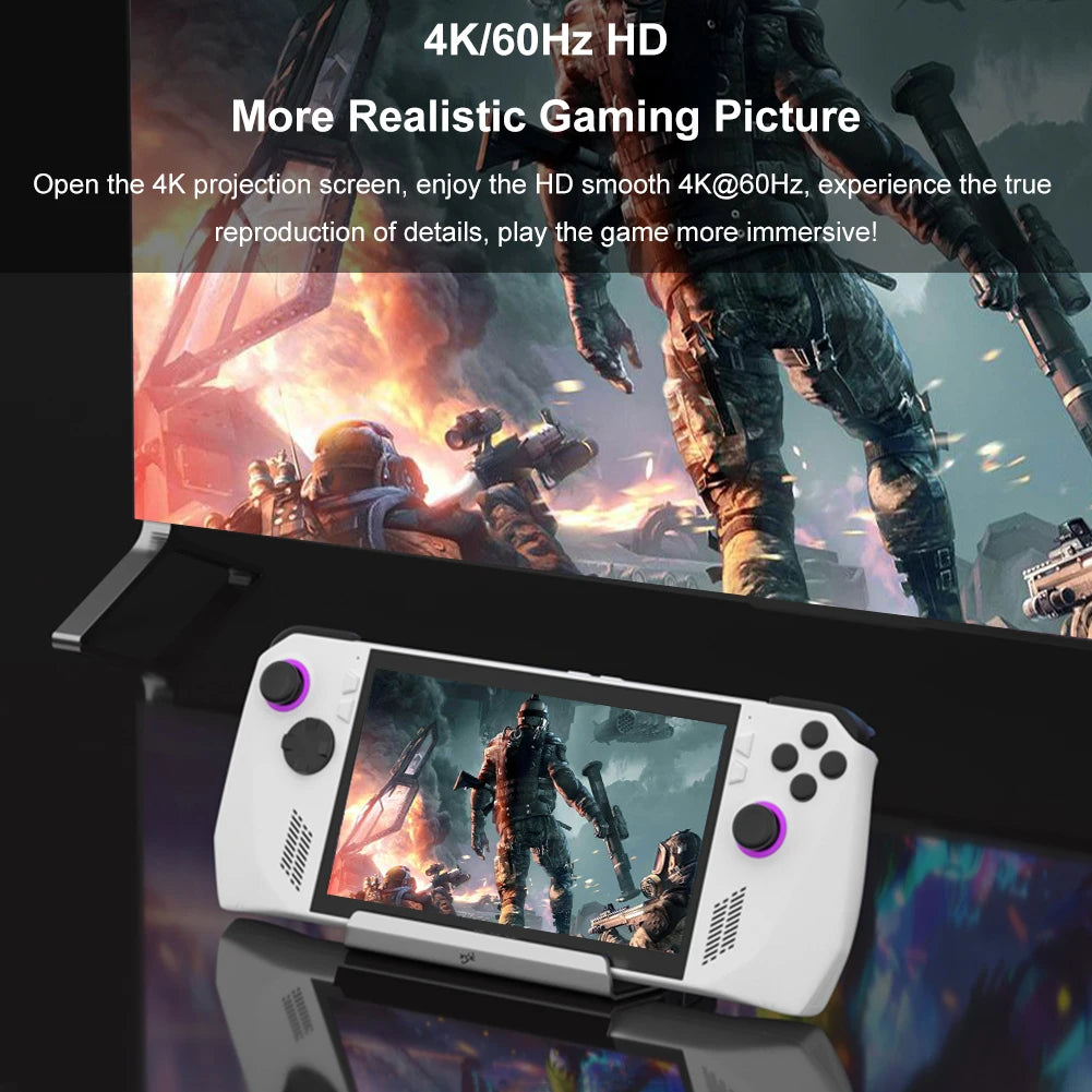 Dock Console Hub HDMI-Compatible USB C Docking Station 4K 60Hz Dock Stand Gigabit Ethernet 1000Mbps PD 100W RJ45 for Steam Deck