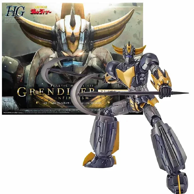 In Stock BANDAI Original HG 1/144 INFINITISM GRENDIZER  Assembly Model Toys Collectible Model Ornaments Gifts for Children