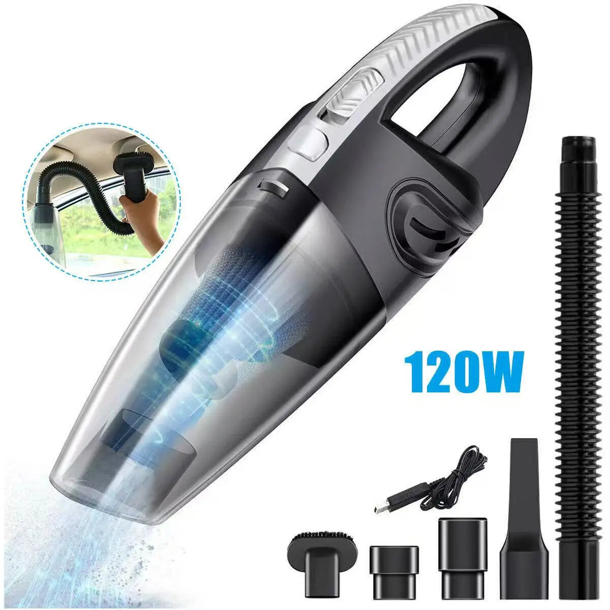 2025 New Handheld Vacuum Cleaner Multi-Function Integrated Machine Home Car Portable Wireless High Suction Gift