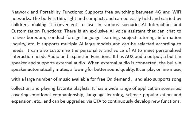 Xiaozhi AI Chat and Dialogue Robot 4G Xia Ge Finished Intelligent Voice Children's Companionship Toy Deepseek Chatwith Companion