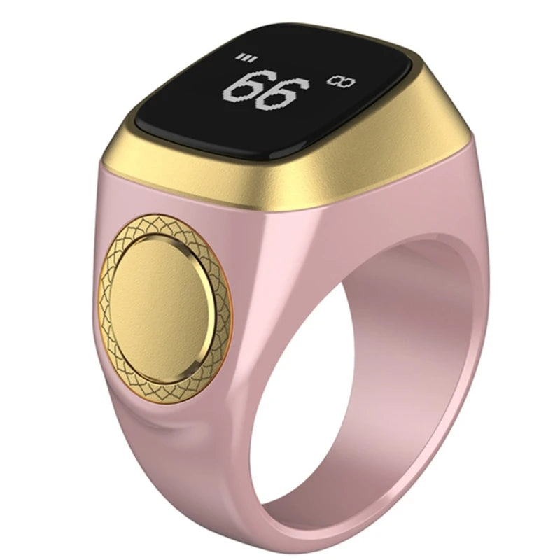 Electronic Digital Finger Counter OLED Display Tasbih Tally Counter & Prayer Time Reminder Prayer Tally Counter