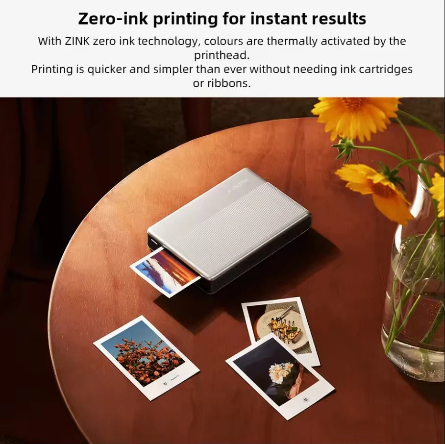 Xiaomi Portable Photo Printer 1S Bluetooth 5.2 Thermal Printer Multifunctional Pocket Printer for Smartphone and Tablet