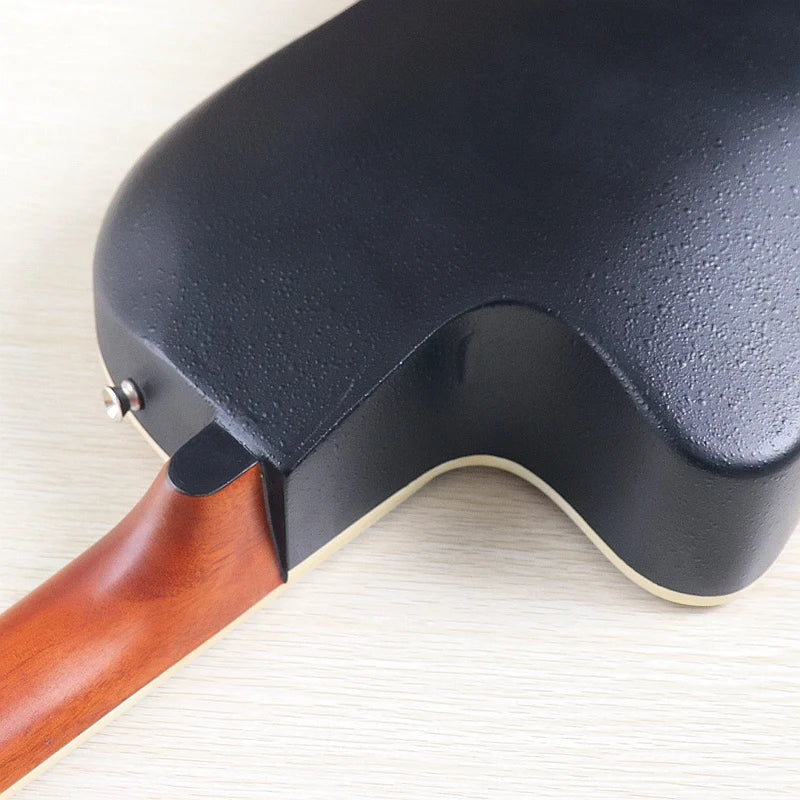 Electric Acoustic Guitar 6 Strings Round Back Ovation Model Brown 41 Inch Acoustic Guitar Cutaway Design Electric Folk Guitar