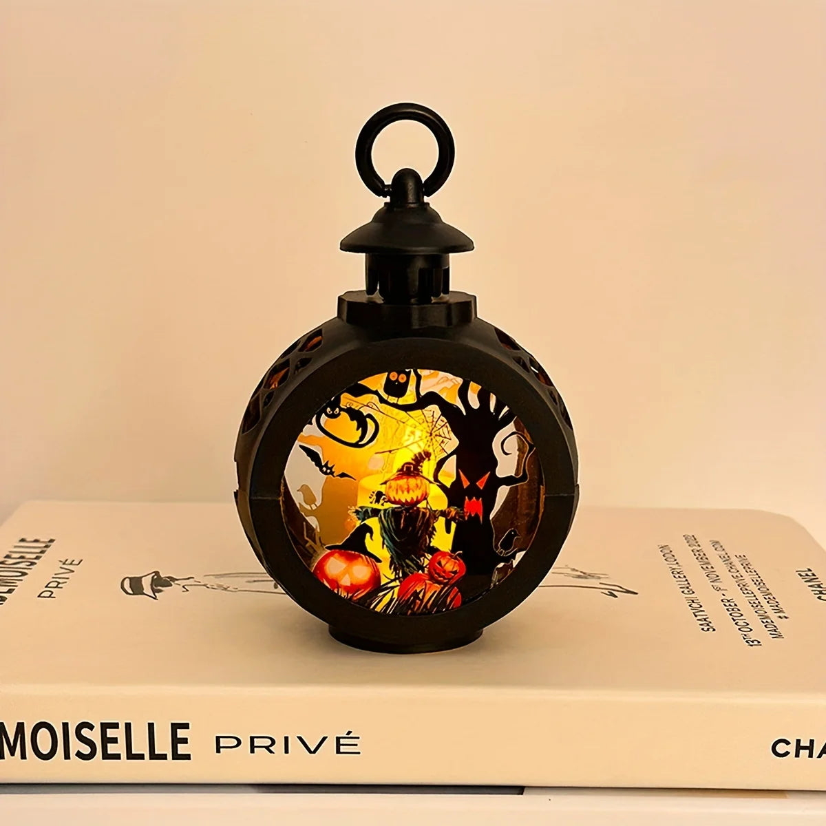 Halloween Oil Lamp,LED Electronic Wax Candle Light,Handheld Lantern,Party Atmosphere Props,Luminous Ornaments