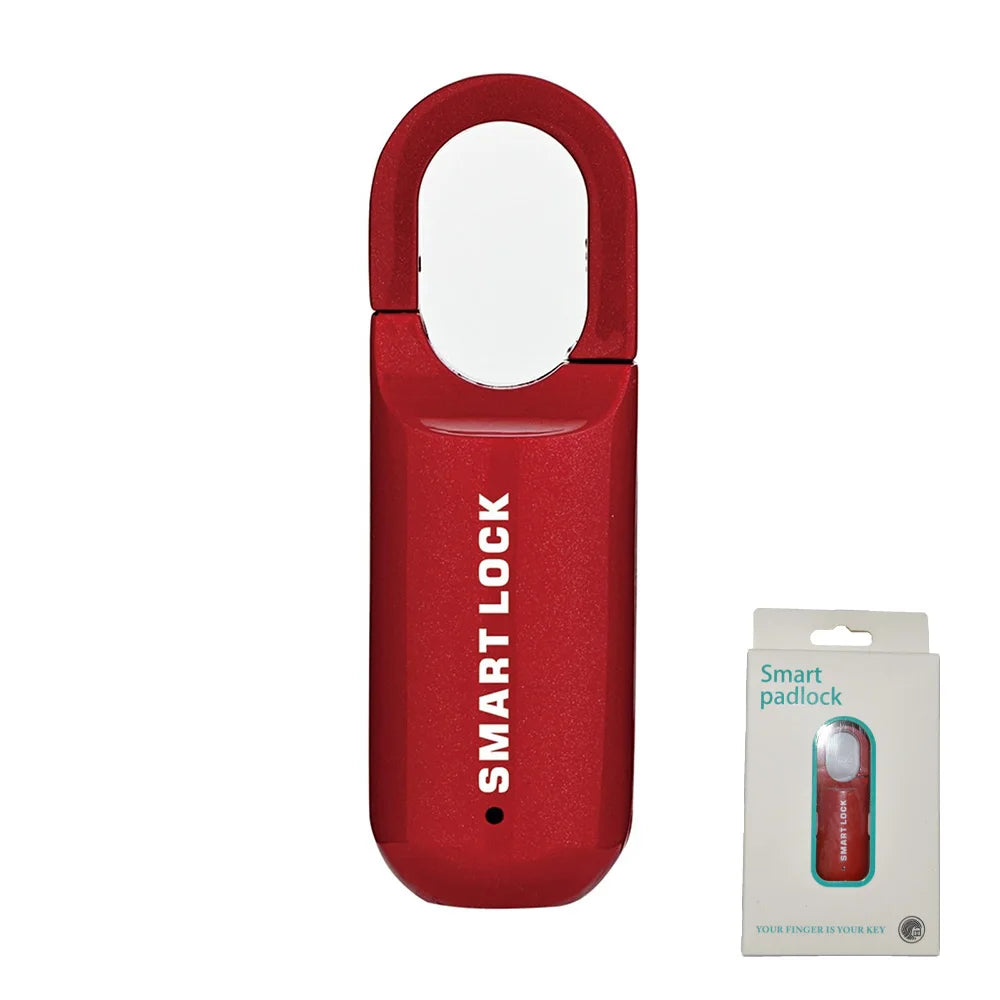 Smart Fingerprint Padlock for Locker Small Rechargeable Fingerprint Lock Keyless Biometric Thumbprint Padlock Locker Suitcase