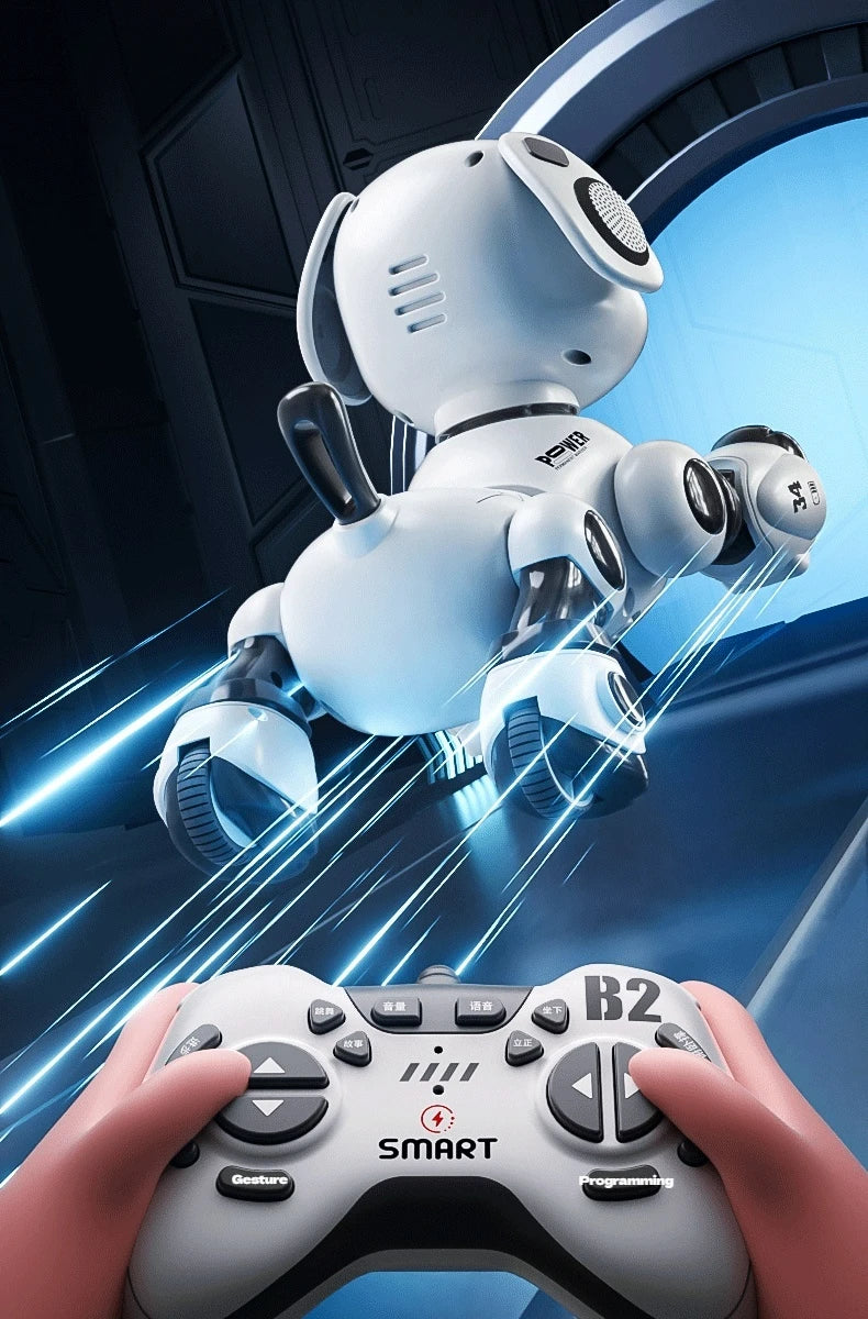Latest Electric Intelligent Robot Dog Toy Remote Control Car For Children Gesture Dual SensationRacing Boy Gift robots kids toys
