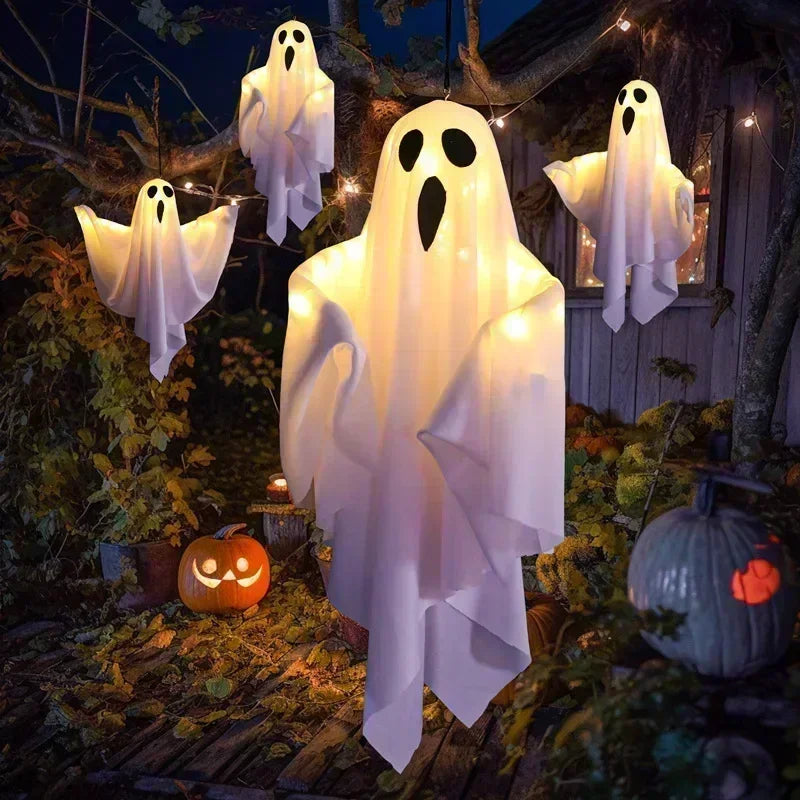 Indoor Wall Bedroom Outdoor Party Garden Patio Front Porch Yard Scary  Spooky Fall Halloween Ornaments Gifts Hanging Ghosts