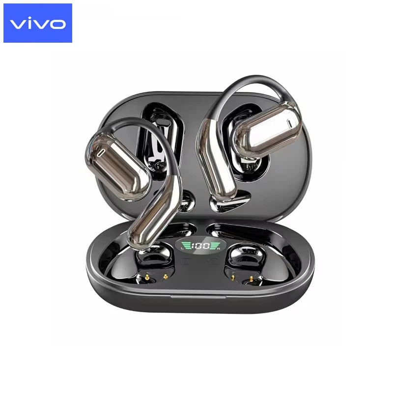 VIVO 3-in-1 AI Translator Earbuds 140 Languages Noise Cancelling Bluetooth 5.3 Headset Instant Translator Smart Voice Real Time