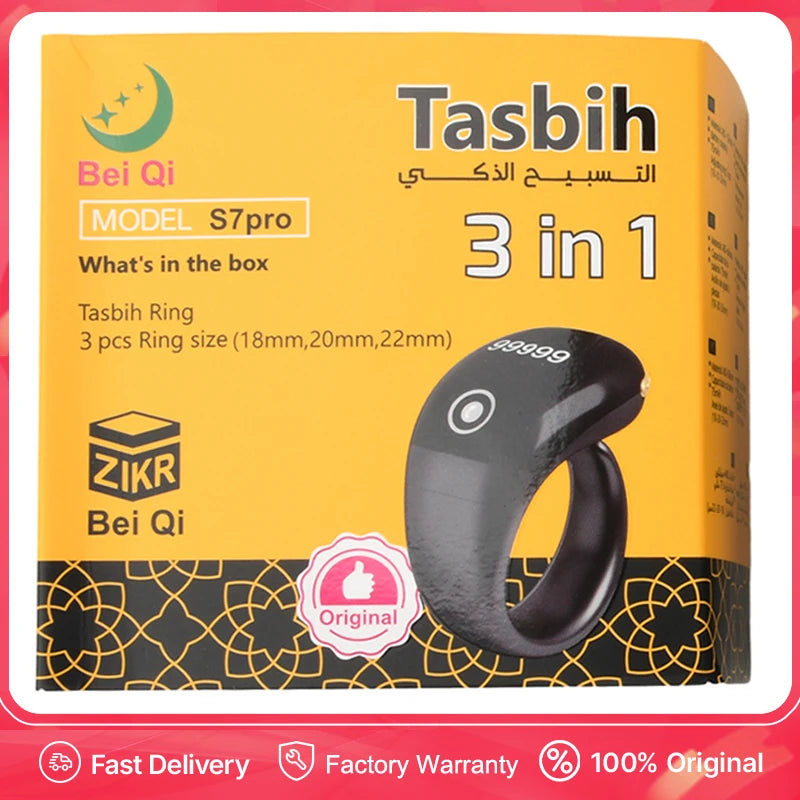 S7pro  0~99999 Ring Counter OLED Display Type C Bluetooth APP Control Monitor Electronic Finger Counter Three-speed