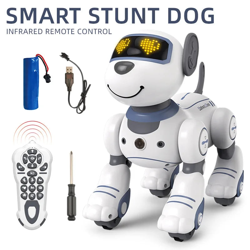 2025 AI Smart Robot Dog - Voice Control, Touch Sensing, Programmable Pet Toy Gift for Boys Girls (RC Dancing)
