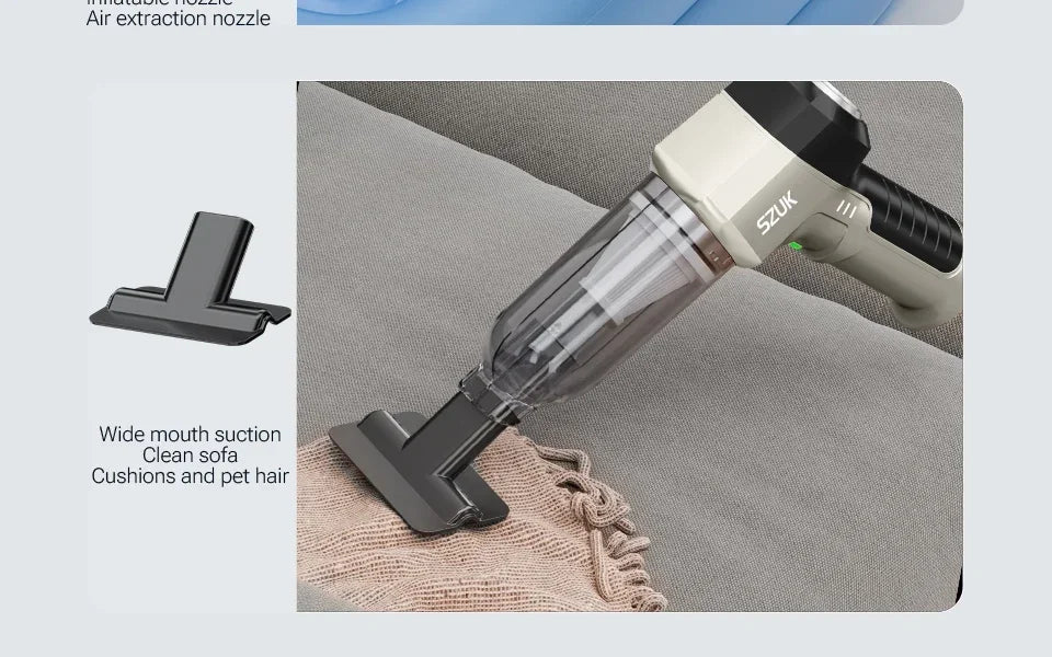 SZUK 9998700PA Car Vacuum Cleaner Strong Suction Cordless Wireless Car Cleaner Portable HandHeld Vacuum Cleaner Cleaning Machine