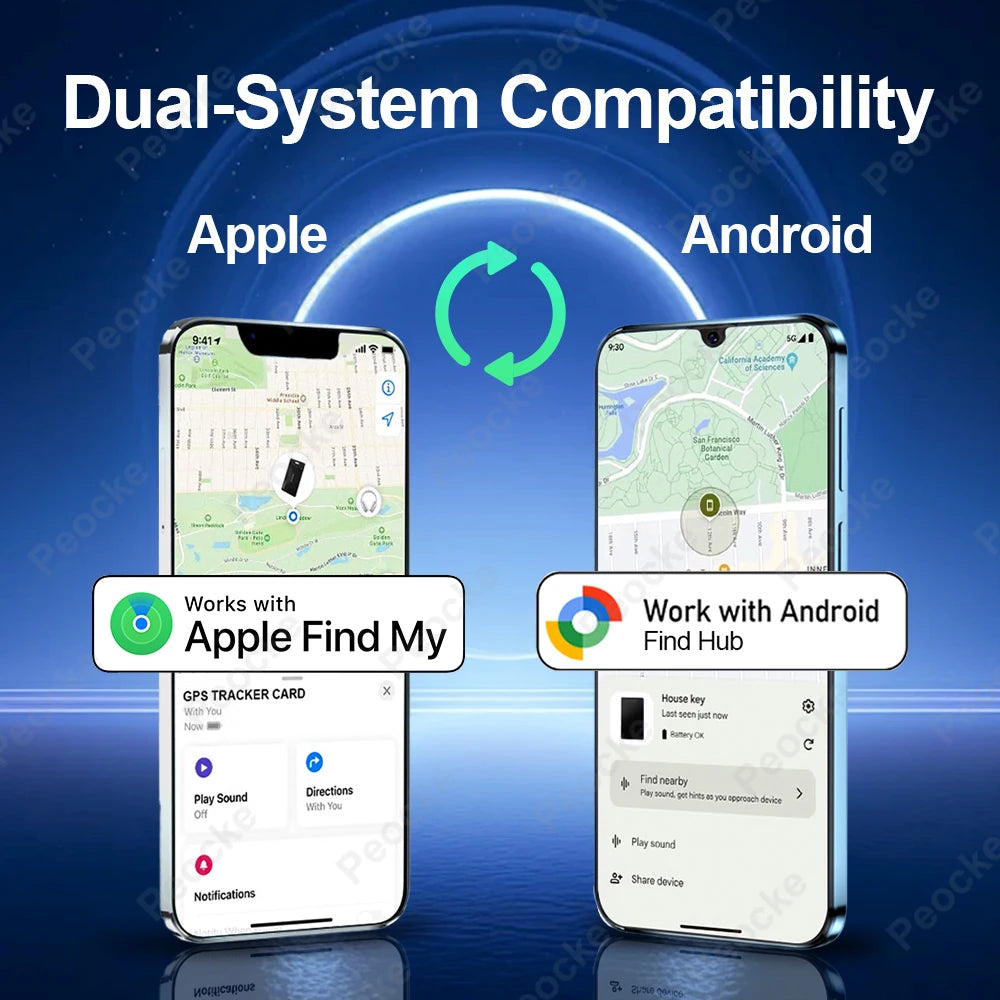 Wallet Anti-loss Card Location Tracking GPS Smart Tag for Android Key Luggage Finder With iPhone Find My App Bluetooth Device