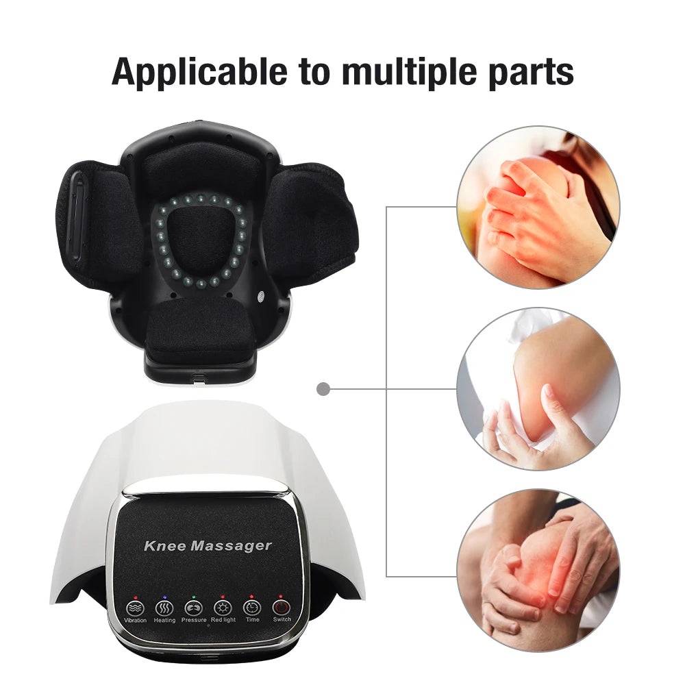 Smart Knee Massage Hot Compress Knee Relax Massager Knee Cap Treasure Laser Infrared Elbow Shoulder Massager Relive Joint Pain